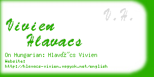 vivien hlavacs business card